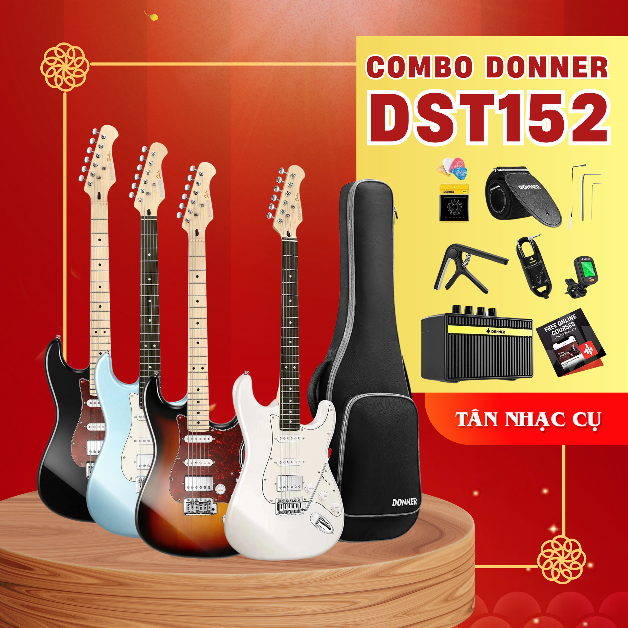 Đàn Guitar Điện Donner DST152 Combo Electric