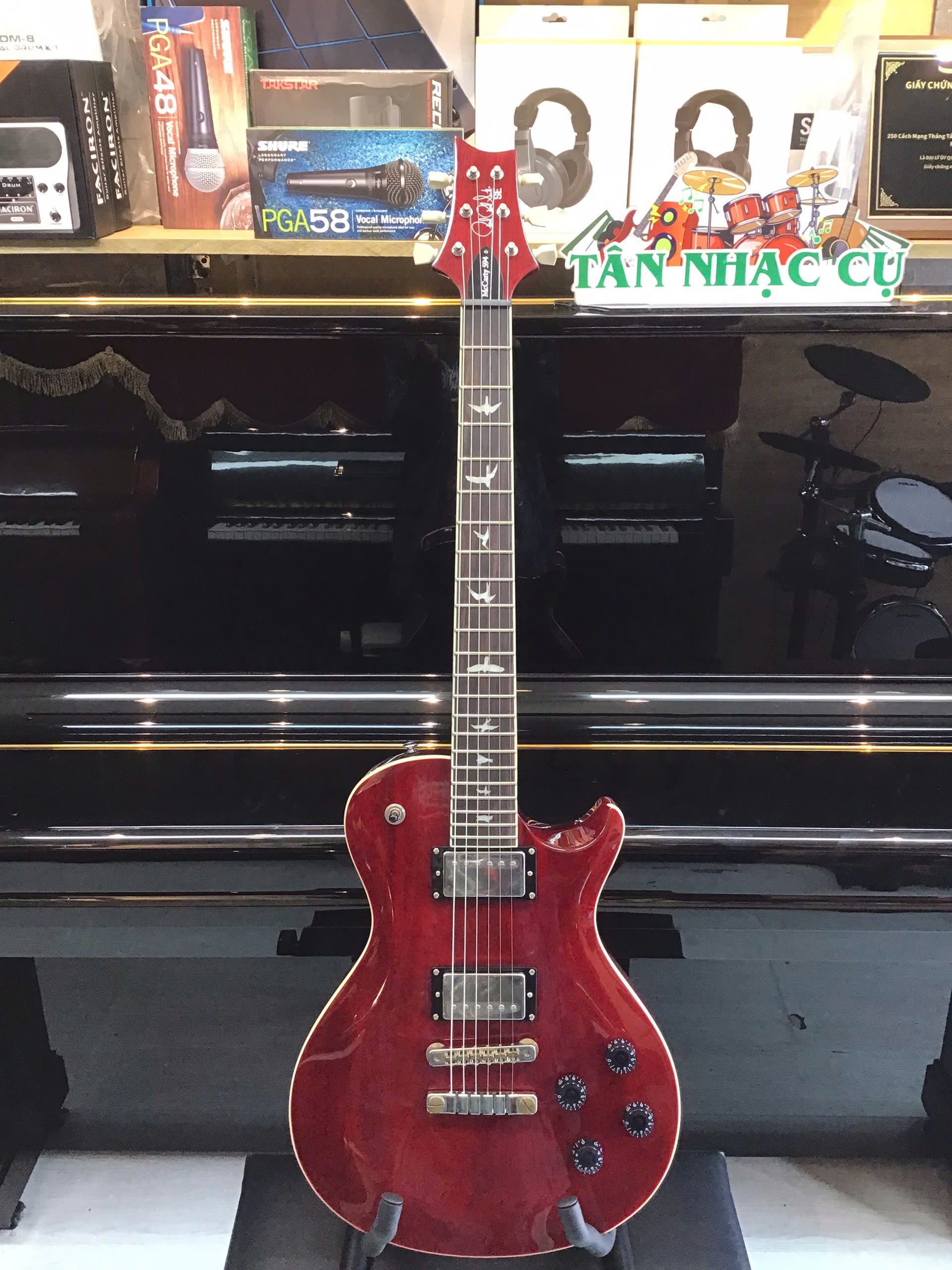 Đàn Guitar Điện PRS SE Singlecut McCarty 594 Standard Electric Guitar, Vintage Cherry