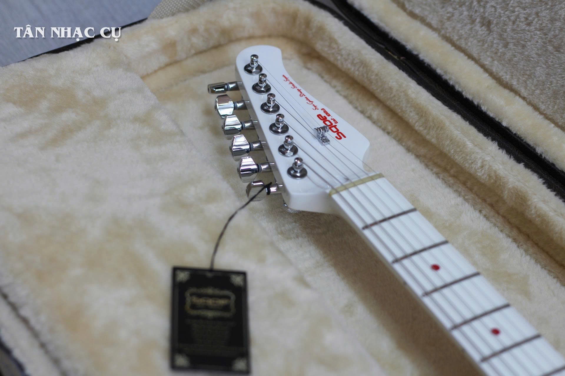 Đàn Guitar Điện Sqoe Custom Limited Edition SETL1008 HH Electric Guitar w/Case, Canadian Maple Fingerboard, Red Devil