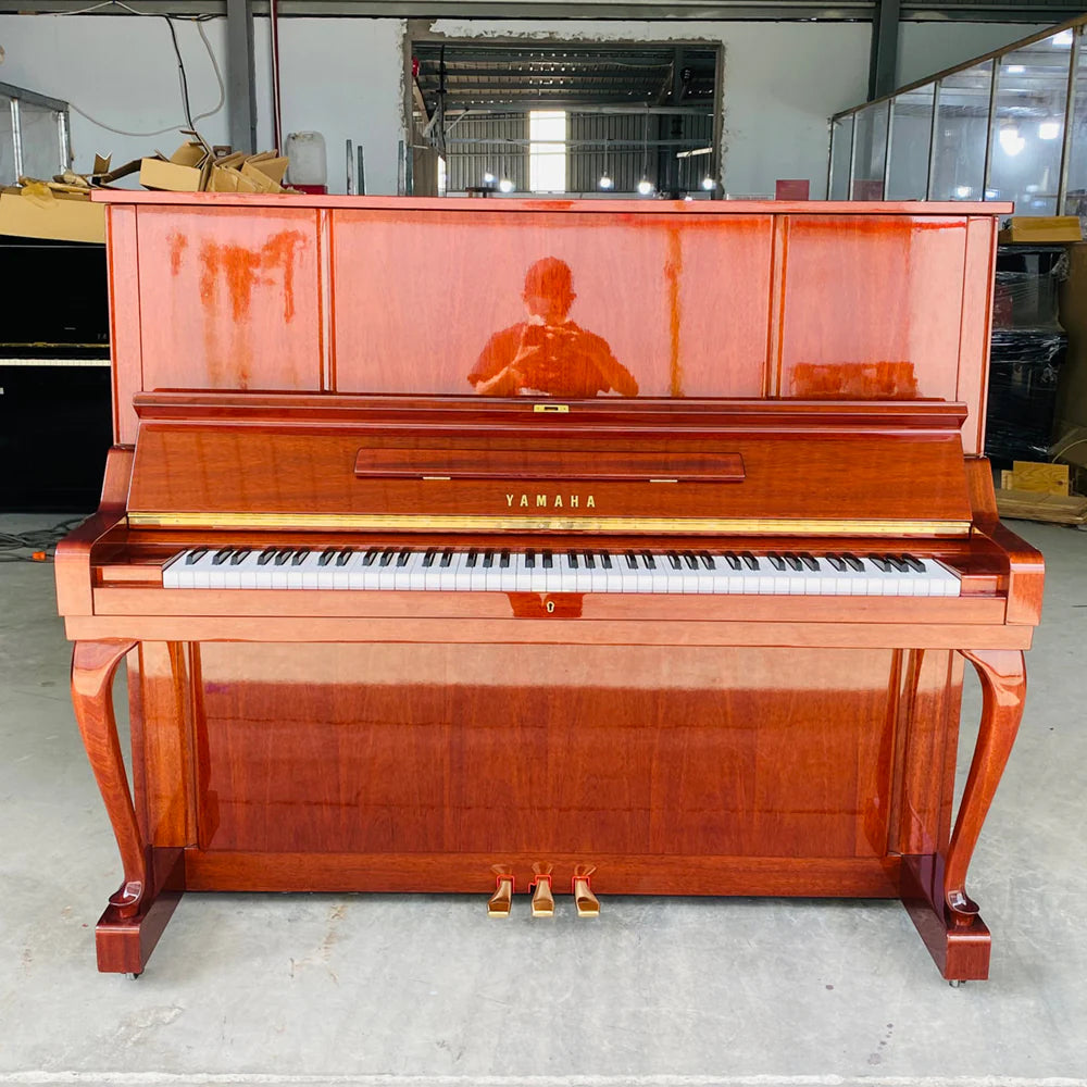 Đàn Piano Cơ Yamaha W106 mặt vân gỗ Mahogany