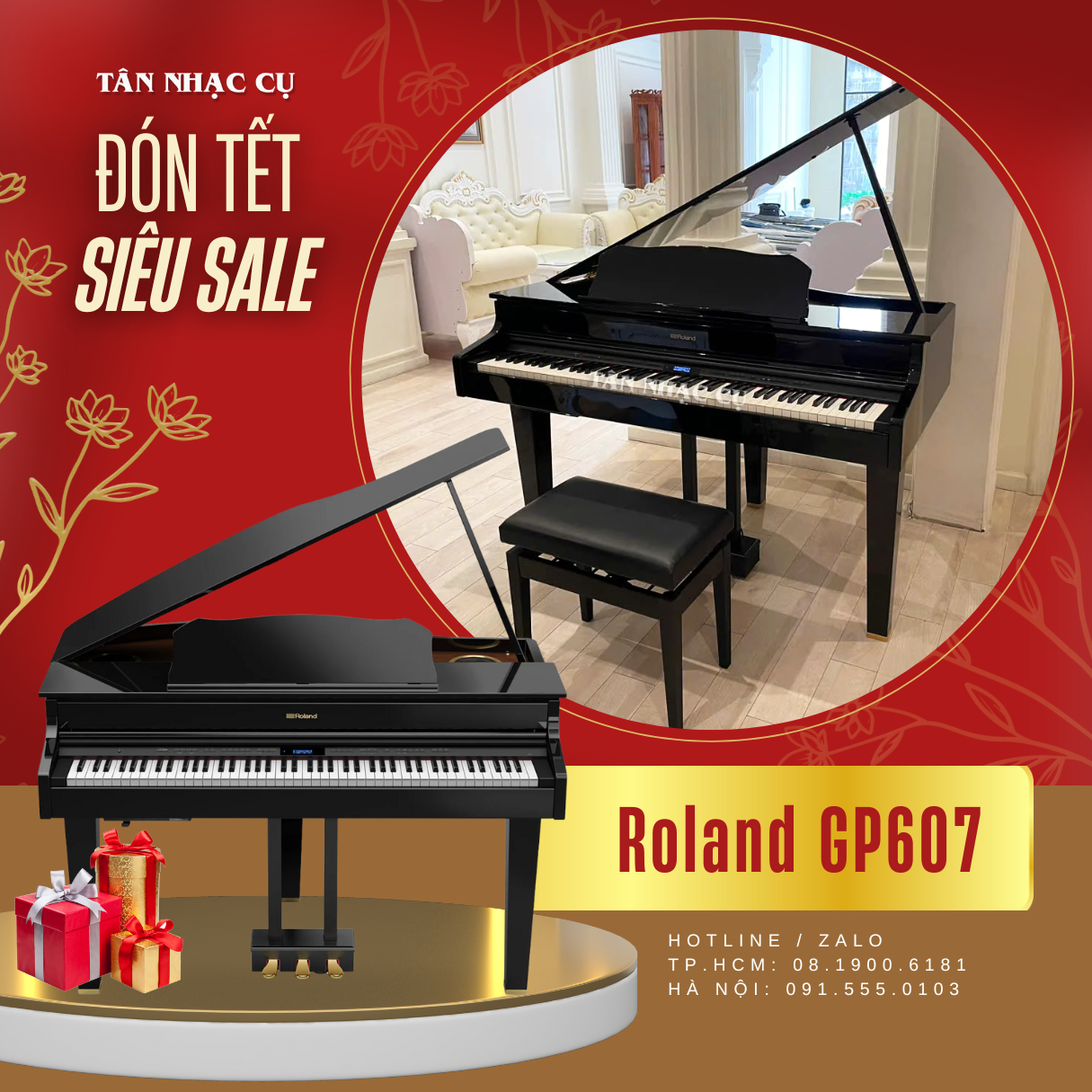 Đàn Piano Điện Roland GP607
