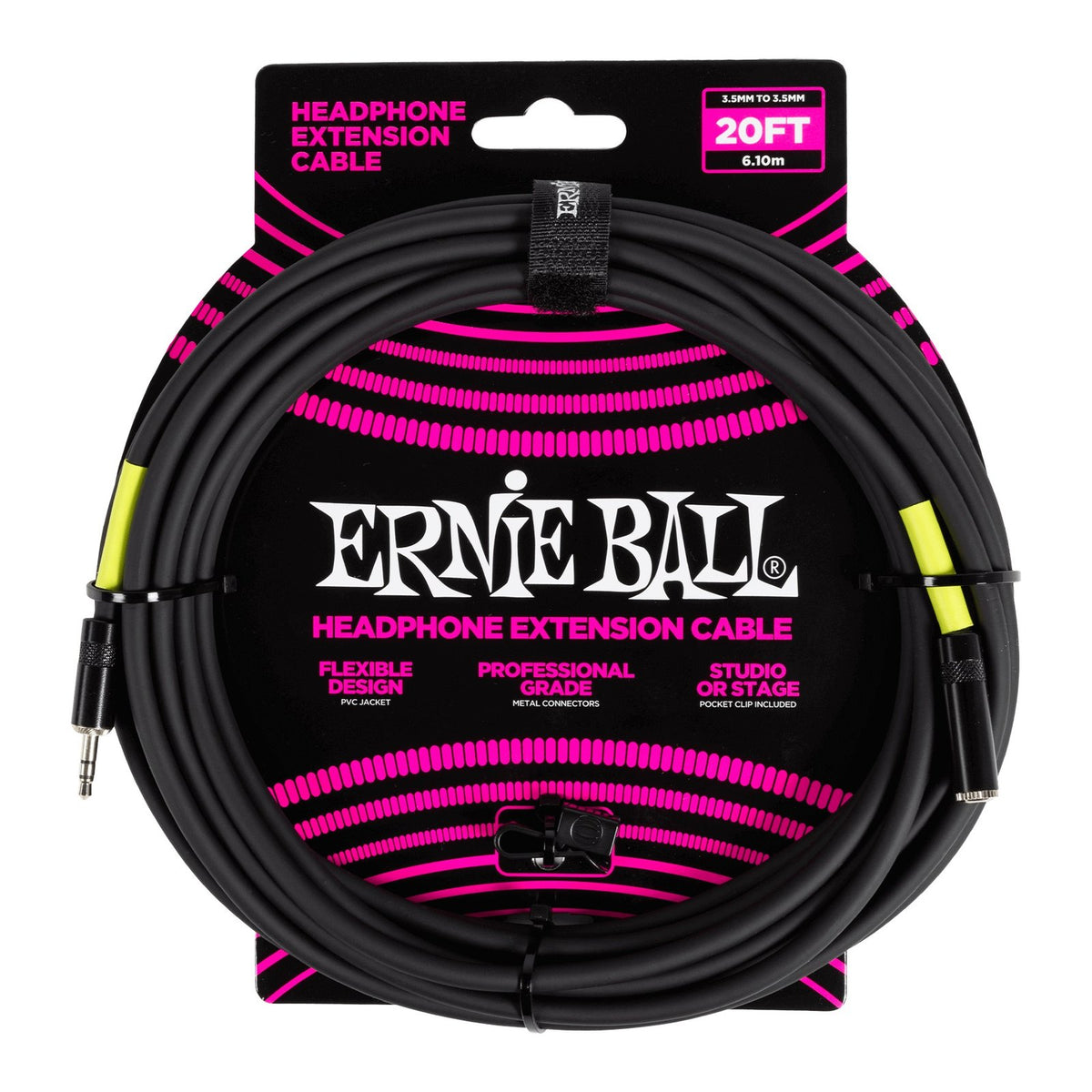 Dây Nối Dài Tai Nghe Ernie Ball 3.5mm 20ft P06425 – P06425