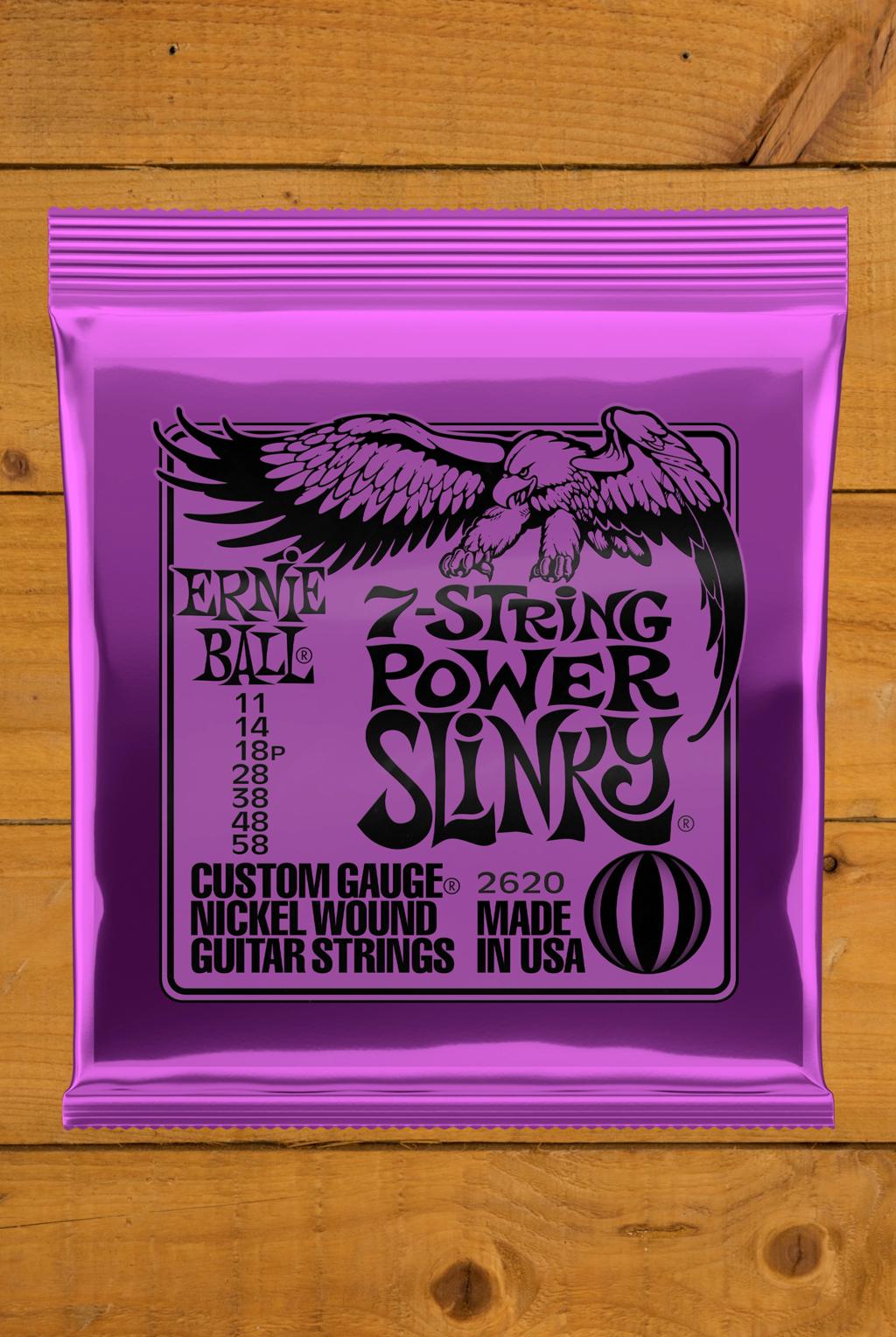 Dây Guitar Điện 7 Dây Ernie Ball Power Slinky (11-58)