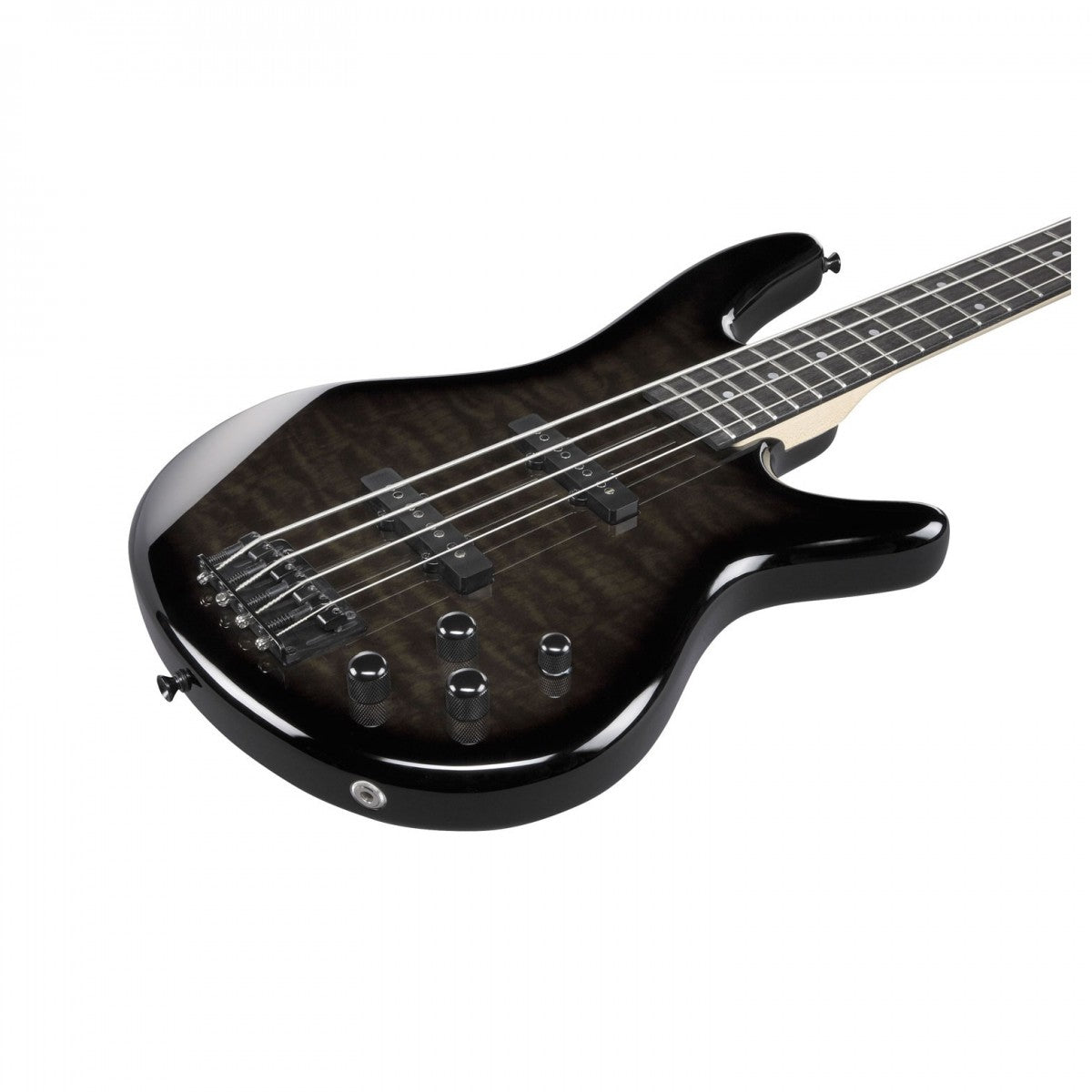 Guitar Bass Ibanez GSR280QA Transparent Black Sunburst