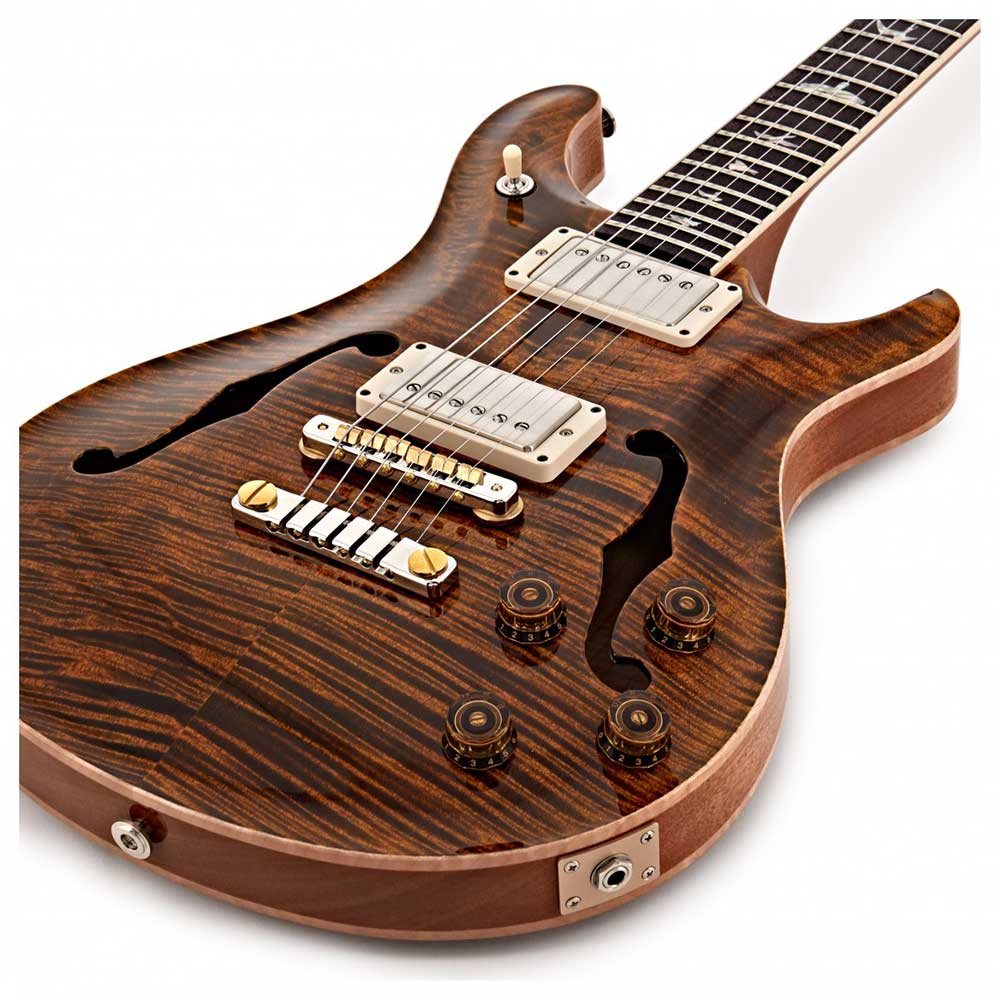 Đàn Guitar Điện PRS McCarty 594 Hollowbody II 10 Top/Back Guitar, Custom Color, Amber Wraparound Smokeburst