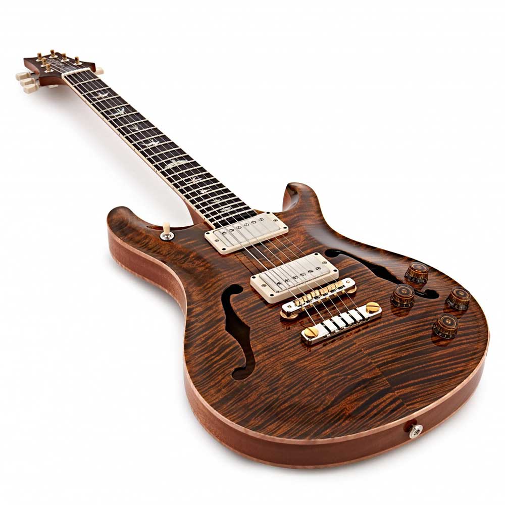 Đàn Guitar Điện PRS McCarty 594 Hollowbody II 10 Top/Back Guitar, Custom Color, Amber Wraparound Smokeburst