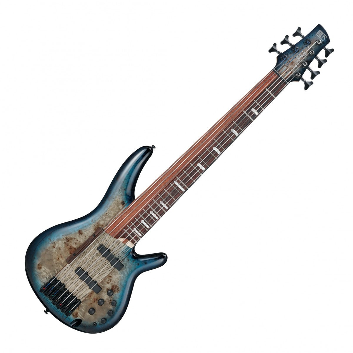 Guitar Bass Ibanez SRAS7, Indian Rosewood Fingerboard, Cosmic Blue Starburst