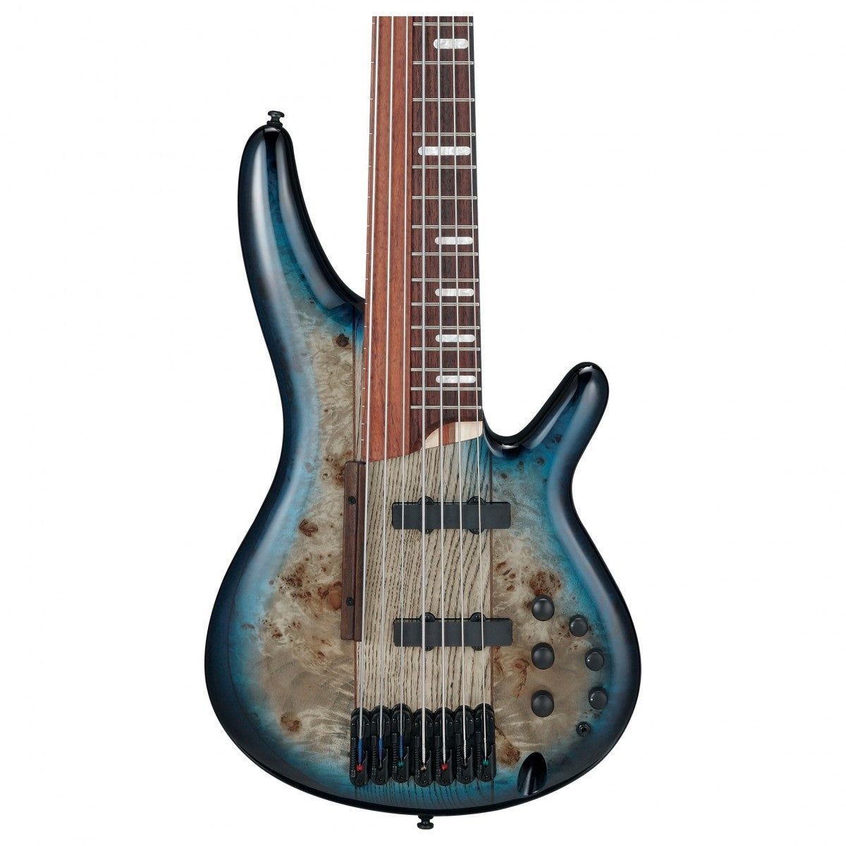 Guitar Bass Ibanez SRAS7, Indian Rosewood Fingerboard, Cosmic Blue Starburst
