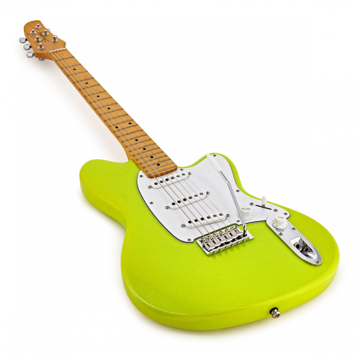 Đàn Guitar Điện Ibanez YY10 - Yvette Young Signature SSS, Maple Fingerboard, Slime Green Sparkle