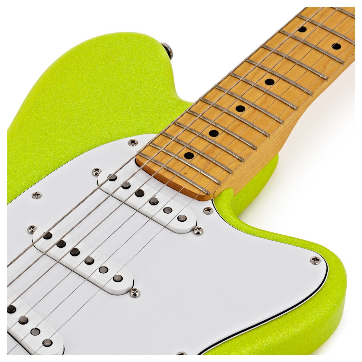 Đàn Guitar Điện Ibanez YY10 - Yvette Young Signature SSS, Maple Fingerboard, Slime Green Sparkle