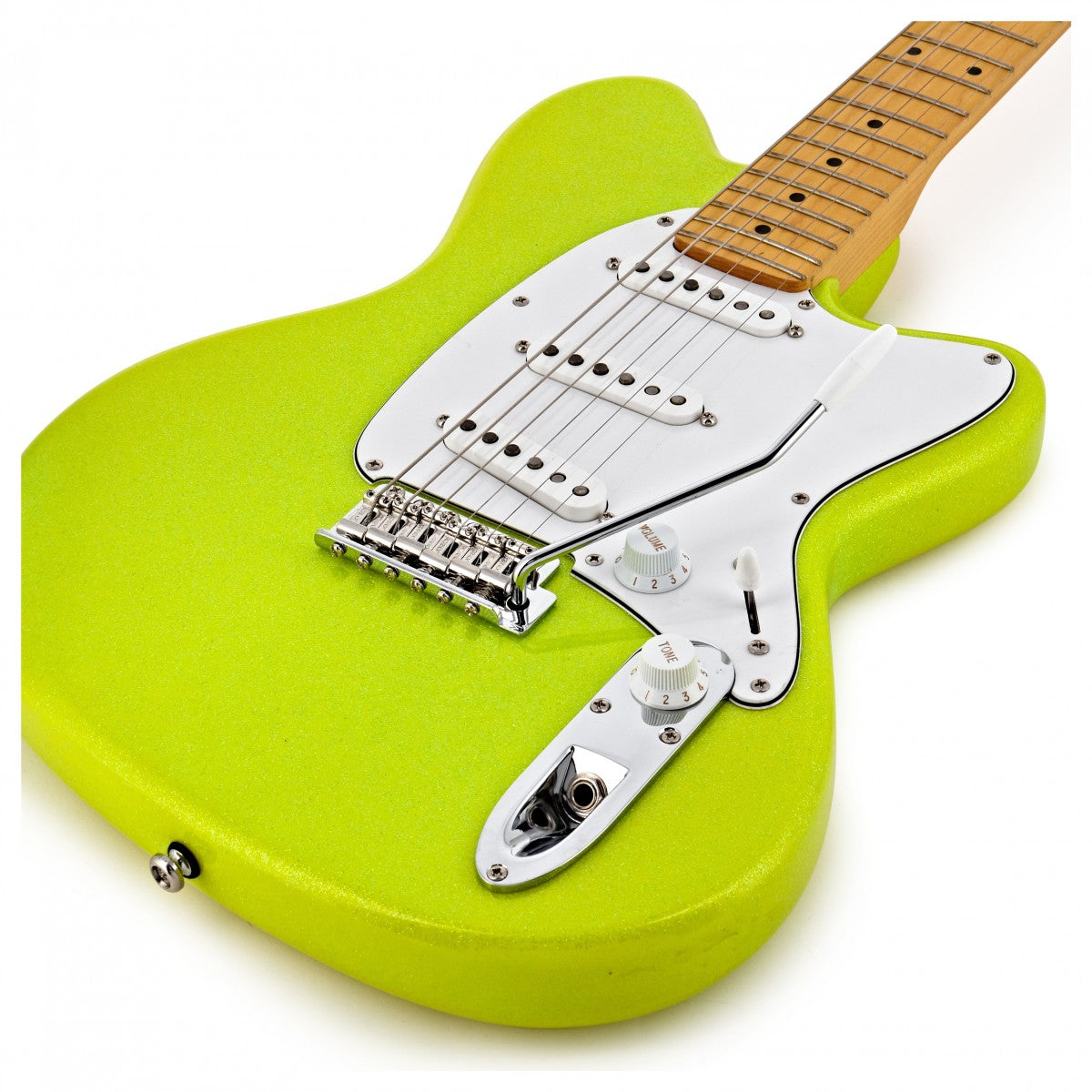 Đàn Guitar Điện Ibanez YY10 - Yvette Young Signature SSS, Maple Fingerboard, Slime Green Sparkle