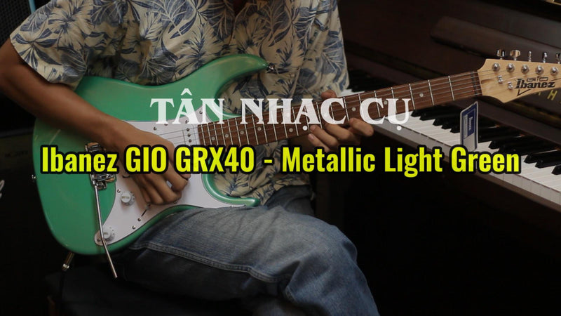Guitar Điện Ibanez GIO GRX40, Jatoba Fingerboard, Metallic Light Green