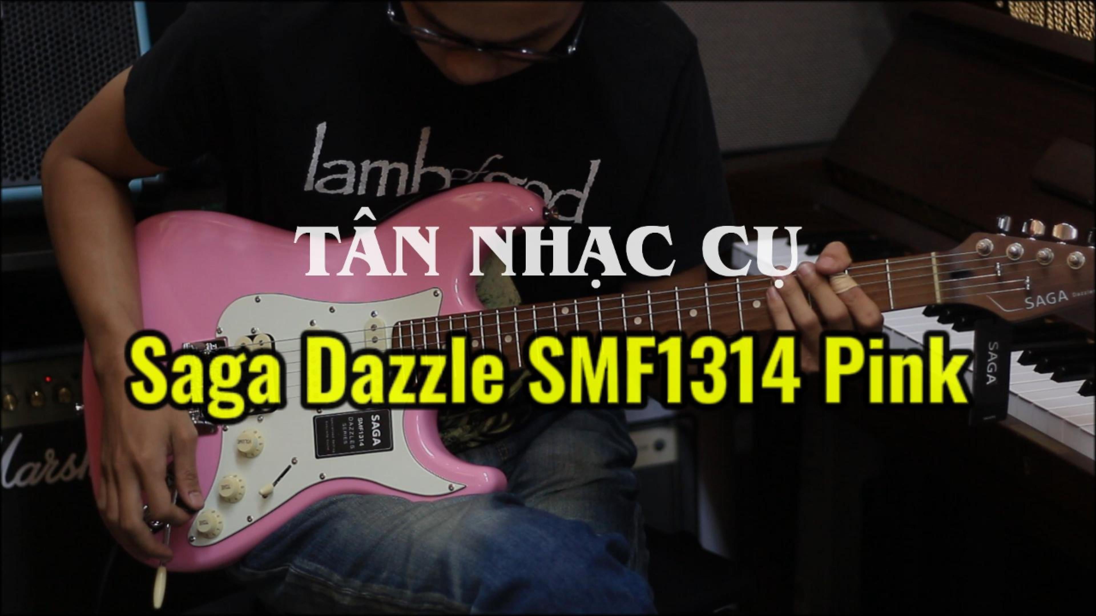 Load video: Đàn Guitar Điện Saga Dazzle SMF1314 Pink