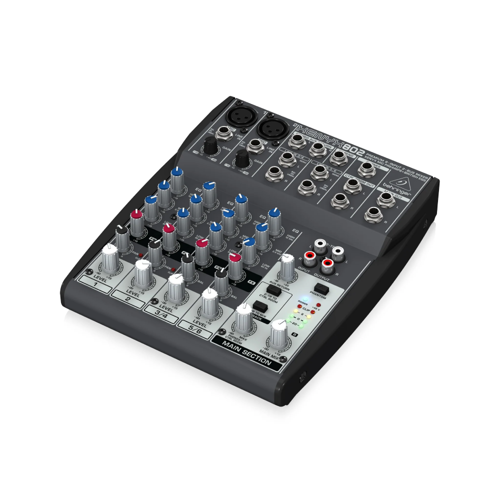 Behringer XENYX 802S Premium Analog 8-Input Mixer with USB Streaming Interface