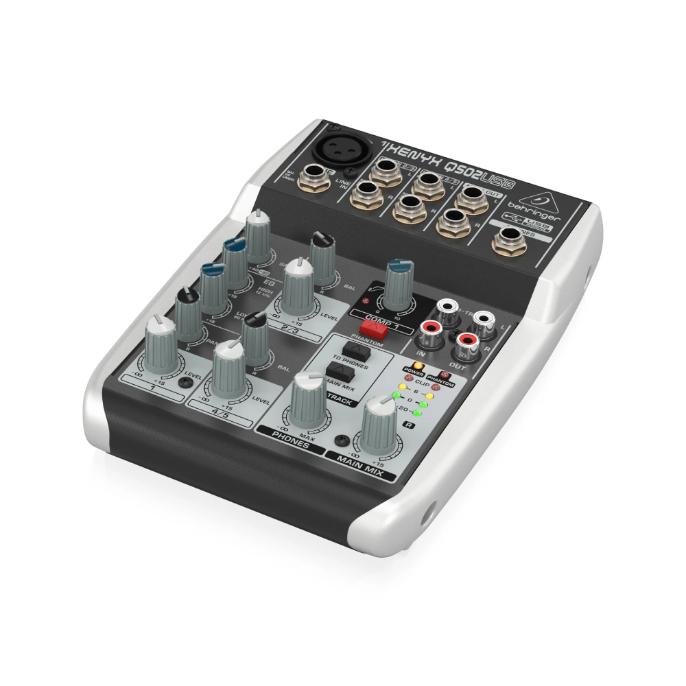 Behringer XENYX 502S Premium Analog 5-Input Mixer with USB Streaming Interface