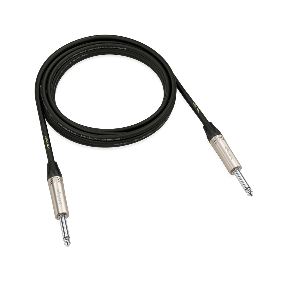 Behringer GIC300 1/4-inch to 1/4-inch TS Male Instrument Cable - 9.8-foot