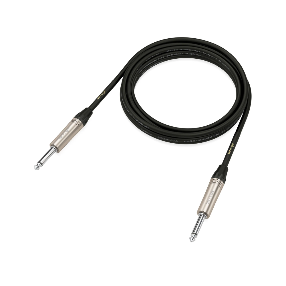 Behringer GIC300 1/4-inch to 1/4-inch TS Male Instrument Cable - 9.8-foot