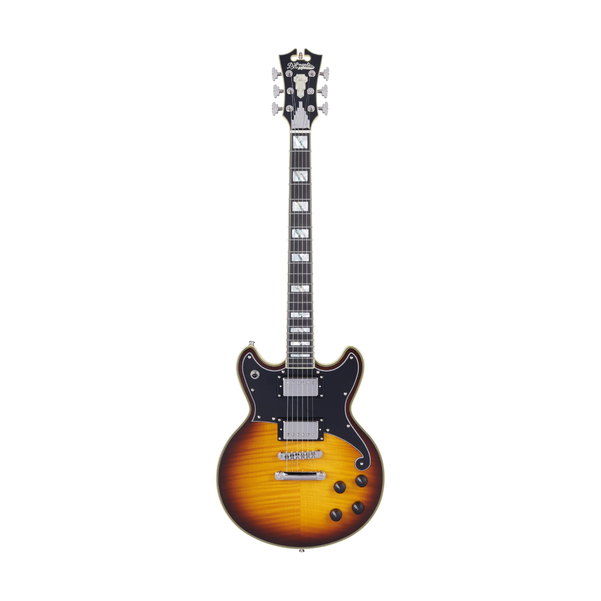 Đàn Guitar Điện D'Angelico Deluxe Brighton, Vintage Sunburst