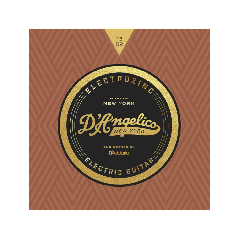 Dây Đàn Guitar Điện D'Angelico, Jazz 12-52, Light-Wound Third String