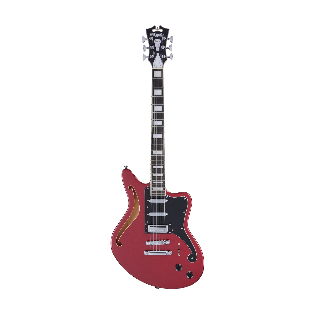 Đàn Guitar Điện D'Angelico Premier Bedford Semi Hollow, Oxblood