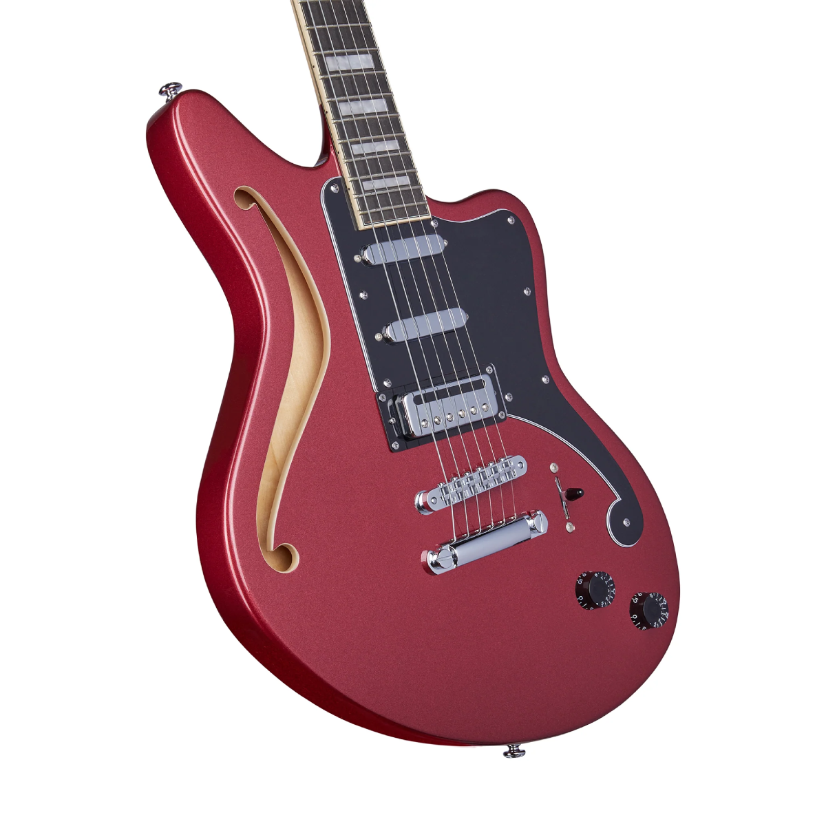 Đàn Guitar Điện D'Angelico Premier Bedford Semi Hollow, Oxblood