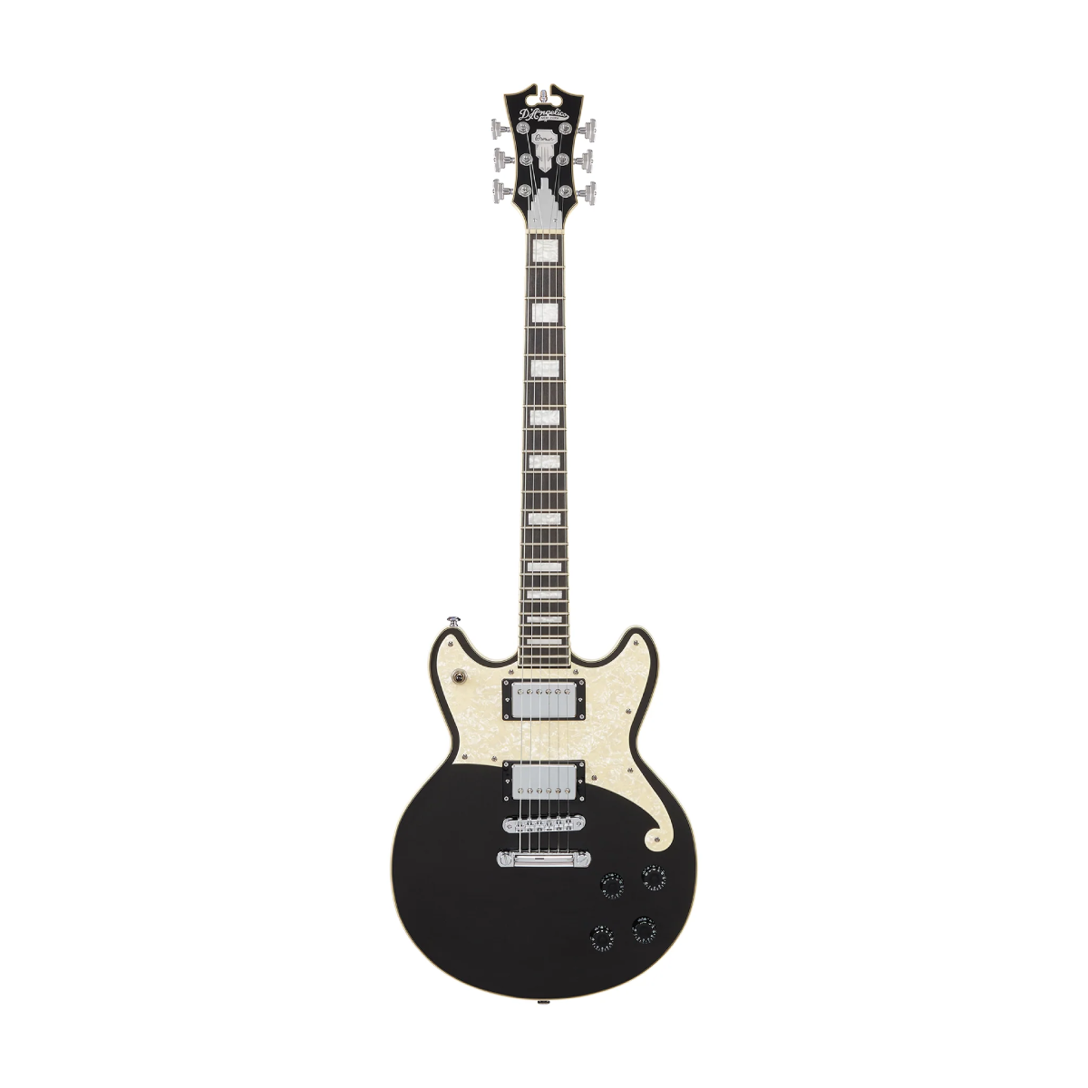 Đàn Guitar Điện D'Angelico Premier Brighton, Black Flake