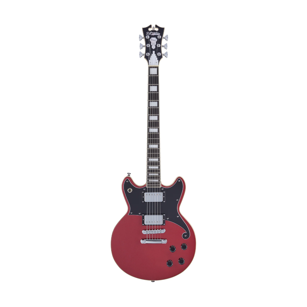 Đàn Guitar Điện D'Angelico Premier Brighton, Oxblood