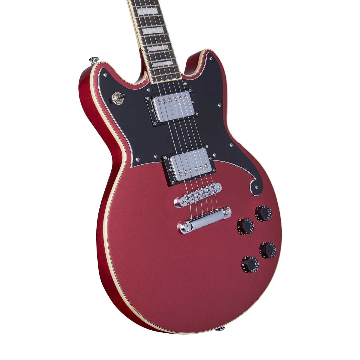 Đàn Guitar Điện D'Angelico Premier Brighton, Oxblood