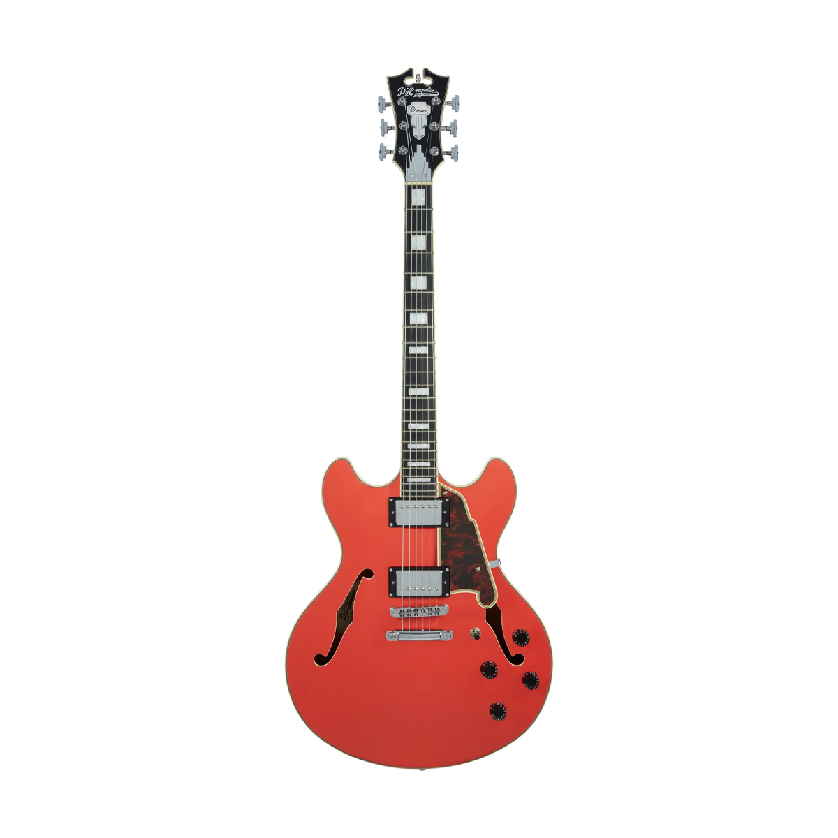 Đàn Guitar Điện D'Angelico Premier DC Semi-Hollow w/Stopbar Tailpiece, Fiesta Red