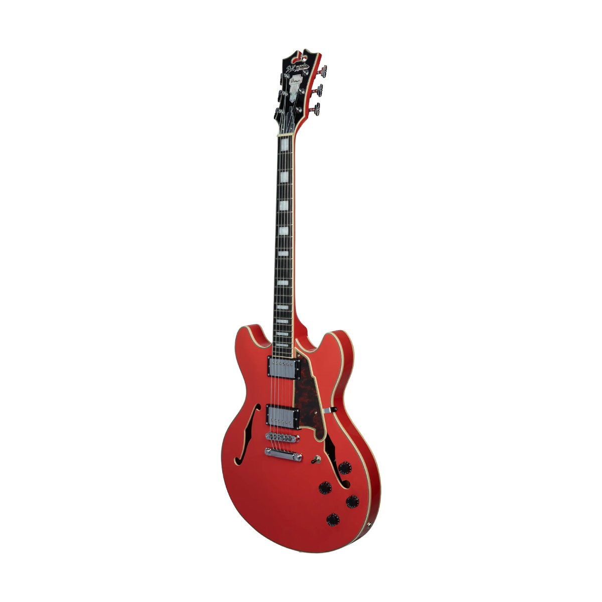 Đàn Guitar Điện D'Angelico Premier DC Semi-Hollow w/Stopbar Tailpiece, Fiesta Red