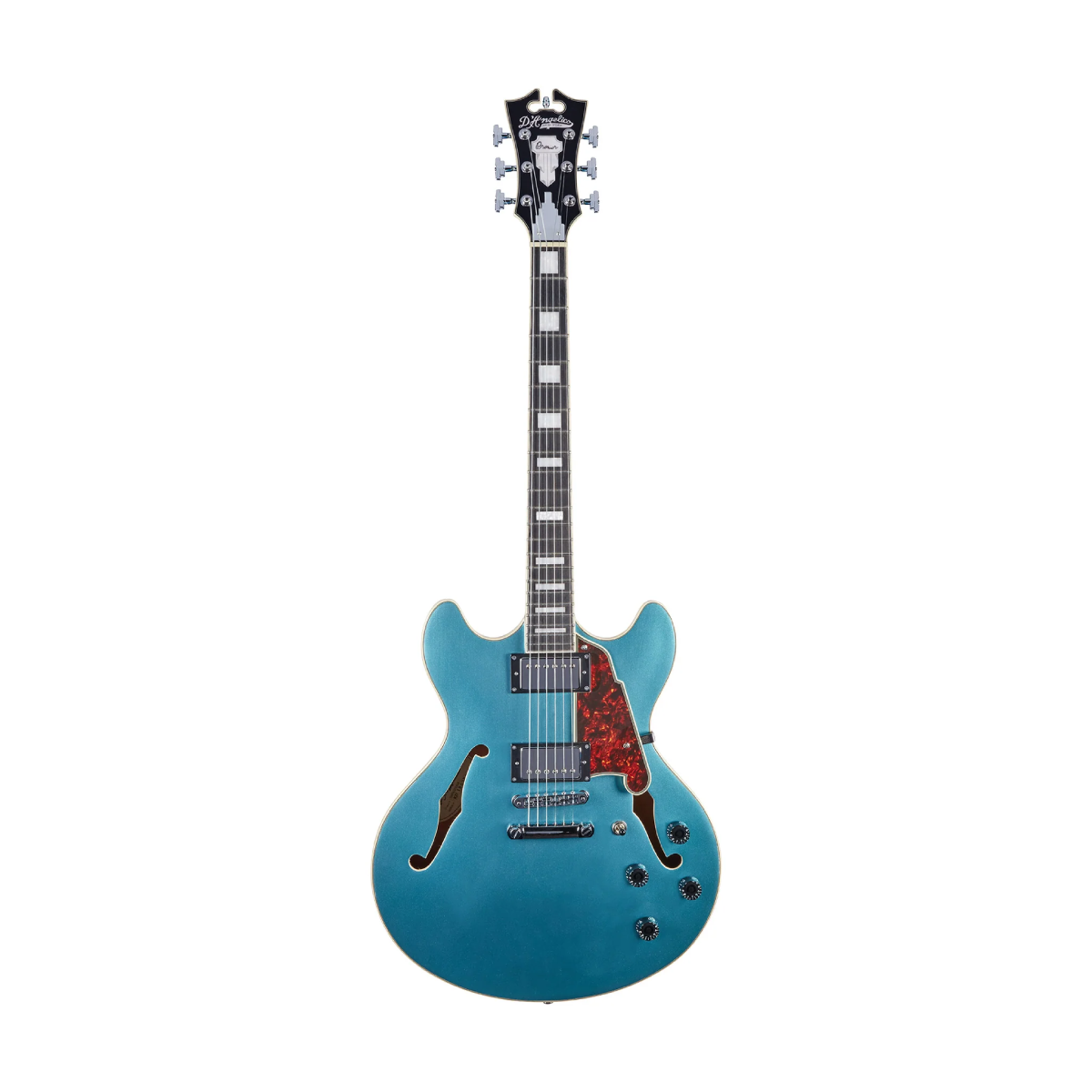 Đàn Guitar Điện D'Angelico Premier DC Semi-Hollow w/Stopbar Tailpiece, Ocean Turquoise