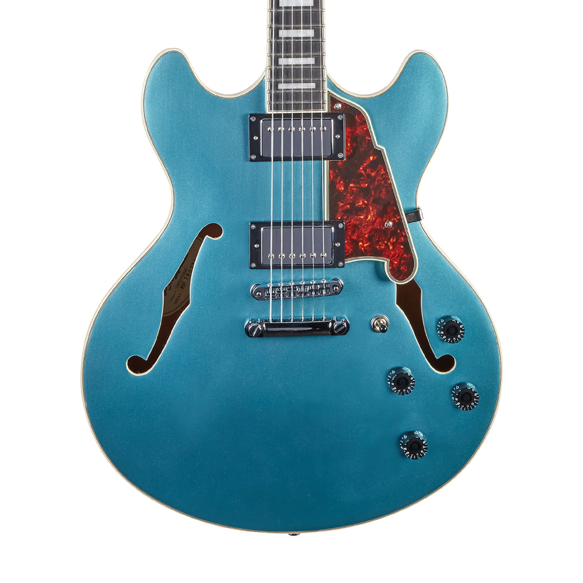 Đàn Guitar Điện D'Angelico Premier DC Semi-Hollow w/Stopbar Tailpiece, Ocean Turquoise