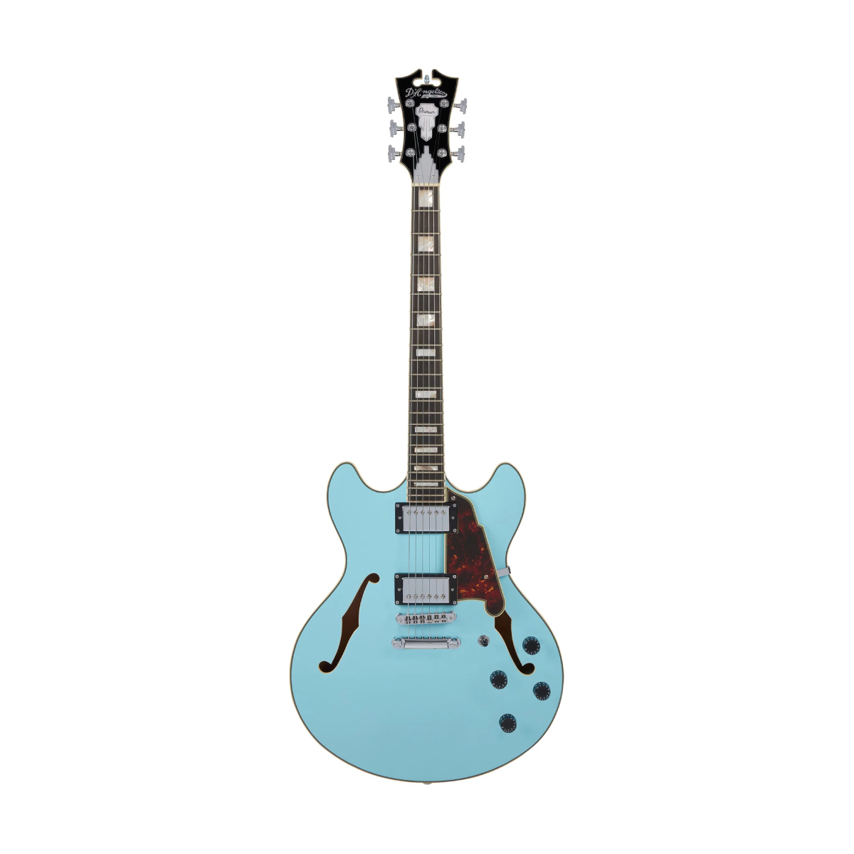 Đàn Guitar Điện D'Angelico Premier DC Semi-Hollowbody w/Stopbar Tailpiece, Sky Blue