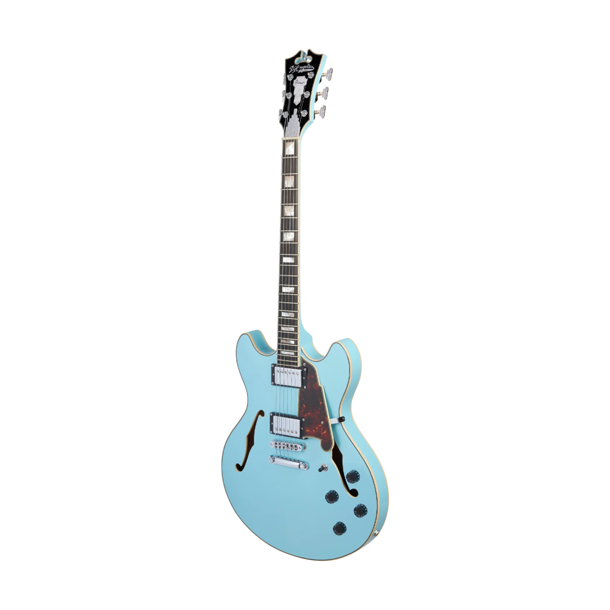 Đàn Guitar Điện D'Angelico Premier DC Semi-Hollowbody w/Stopbar Tailpiece, Sky Blue