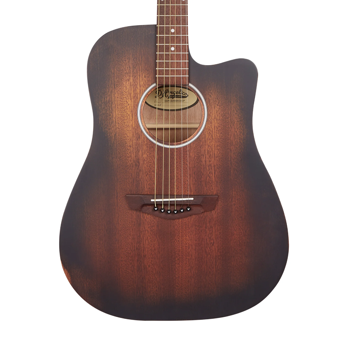 Đàn Guitar Acoustic D'Angelico Premier Bowery LS Dreadnought, Aged Mahogany