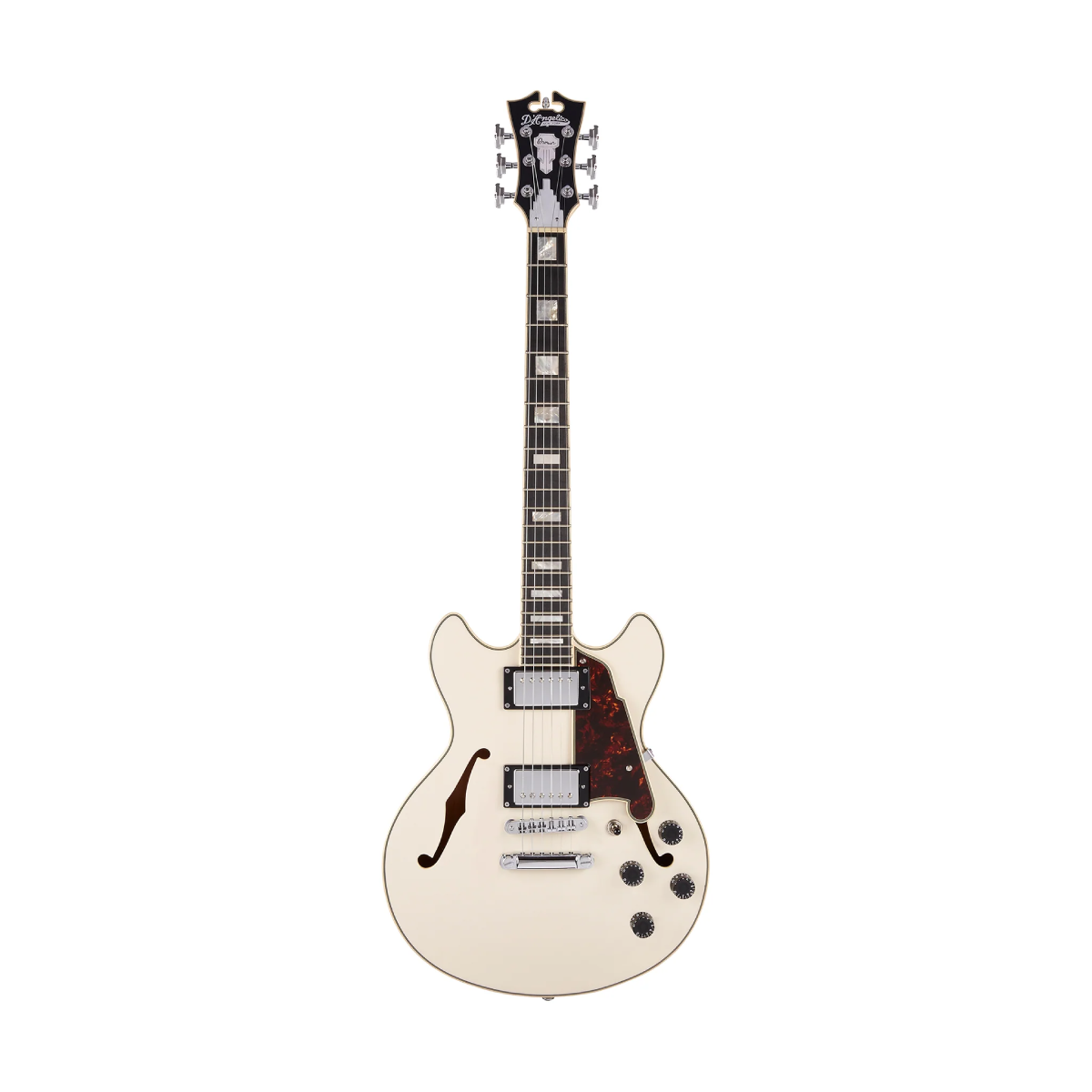 Đàn Guitar Điện D'Angelico Premier Mini DC Semi-Hollow, Champagne