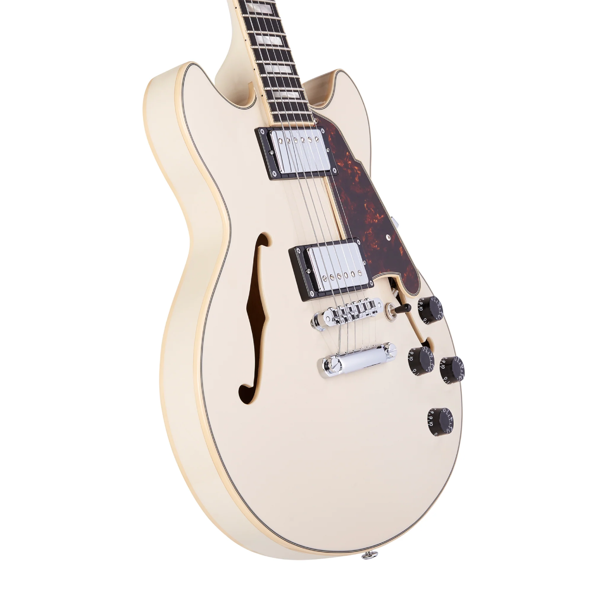 Đàn Guitar Điện D'Angelico Premier Mini DC Semi-Hollow, Champagne