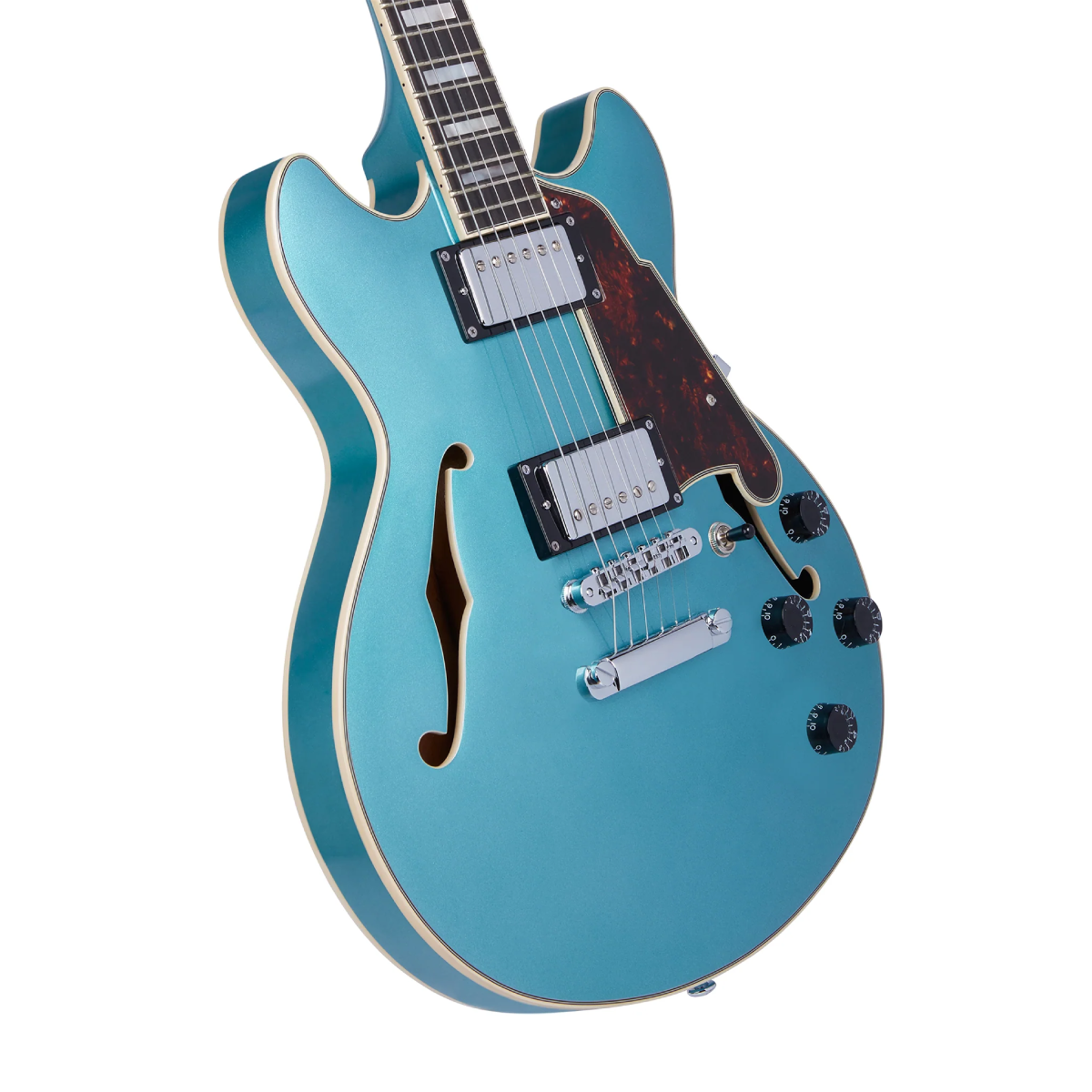 Đàn Guitar Điện D'Angelico Premier Mini DC, Ocean Turquoise