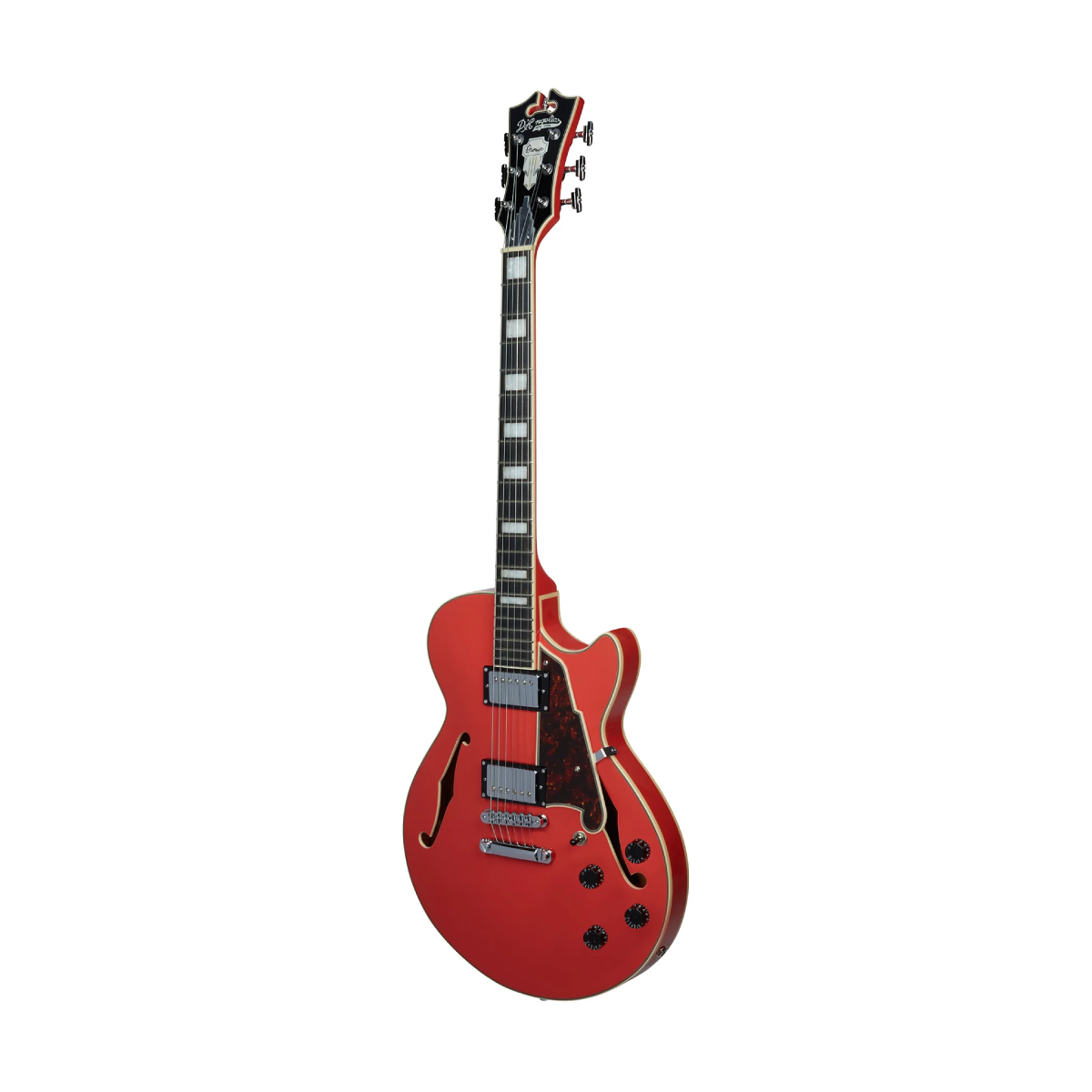 Đàn Guitar Điện D'Angelico Premier SS Semi-Hollow w/Stopbar Tailpiece, Fiesta Red