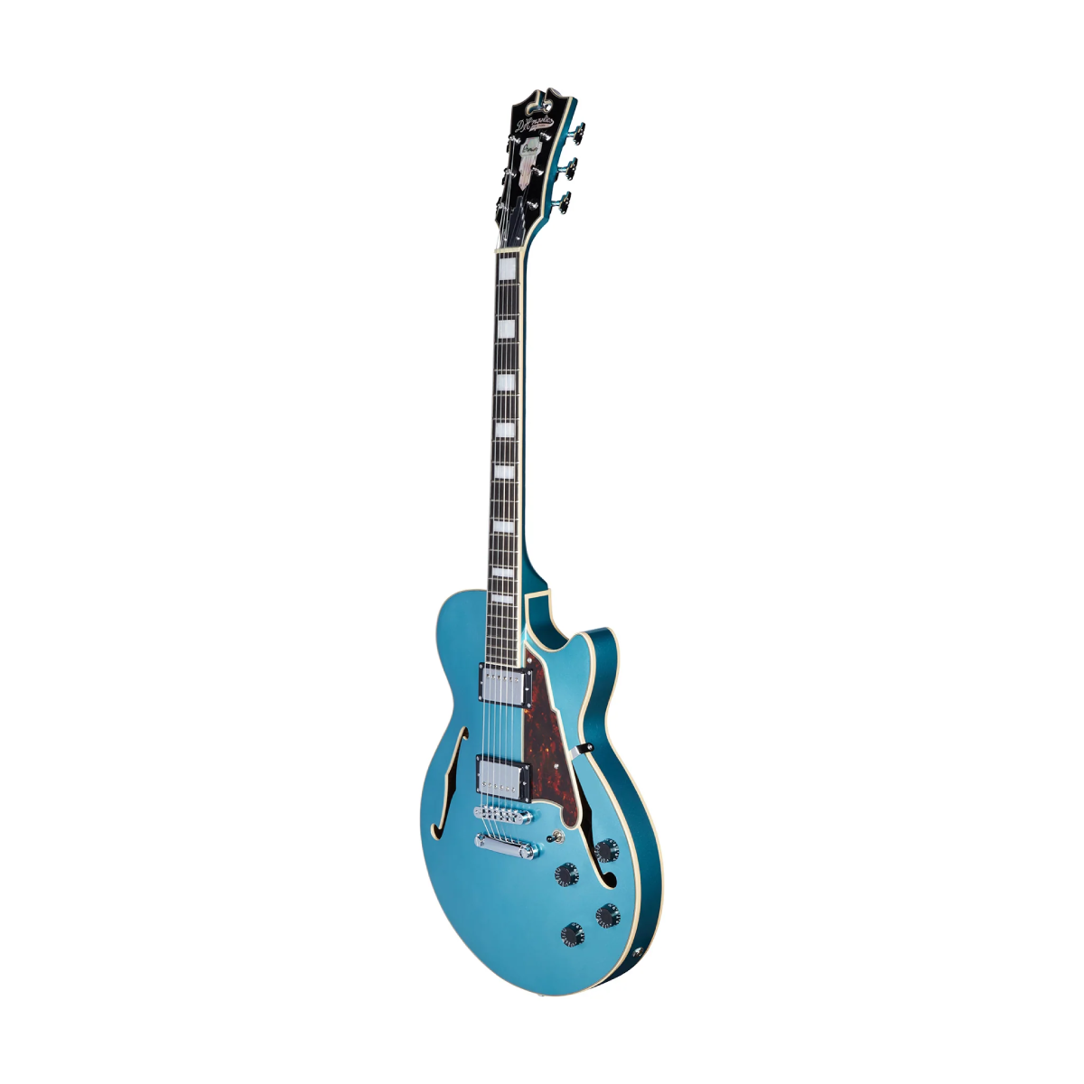 Đàn Guitar Điện D'Angelico Premier SS Semi-Hollow w/Stopbar Tailpiece, Ocean Turquoise