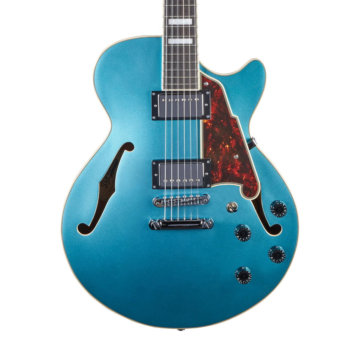 Đàn Guitar Điện D'Angelico Premier SS Semi-Hollow w/Stopbar Tailpiece, Ocean Turquoise