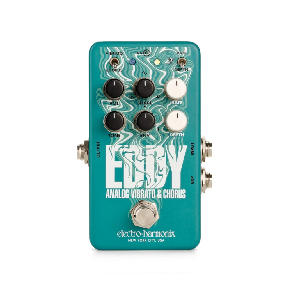 Electro-Harmonix Eddy Analog Vibrato & Chorus Guitar Effects Pedal