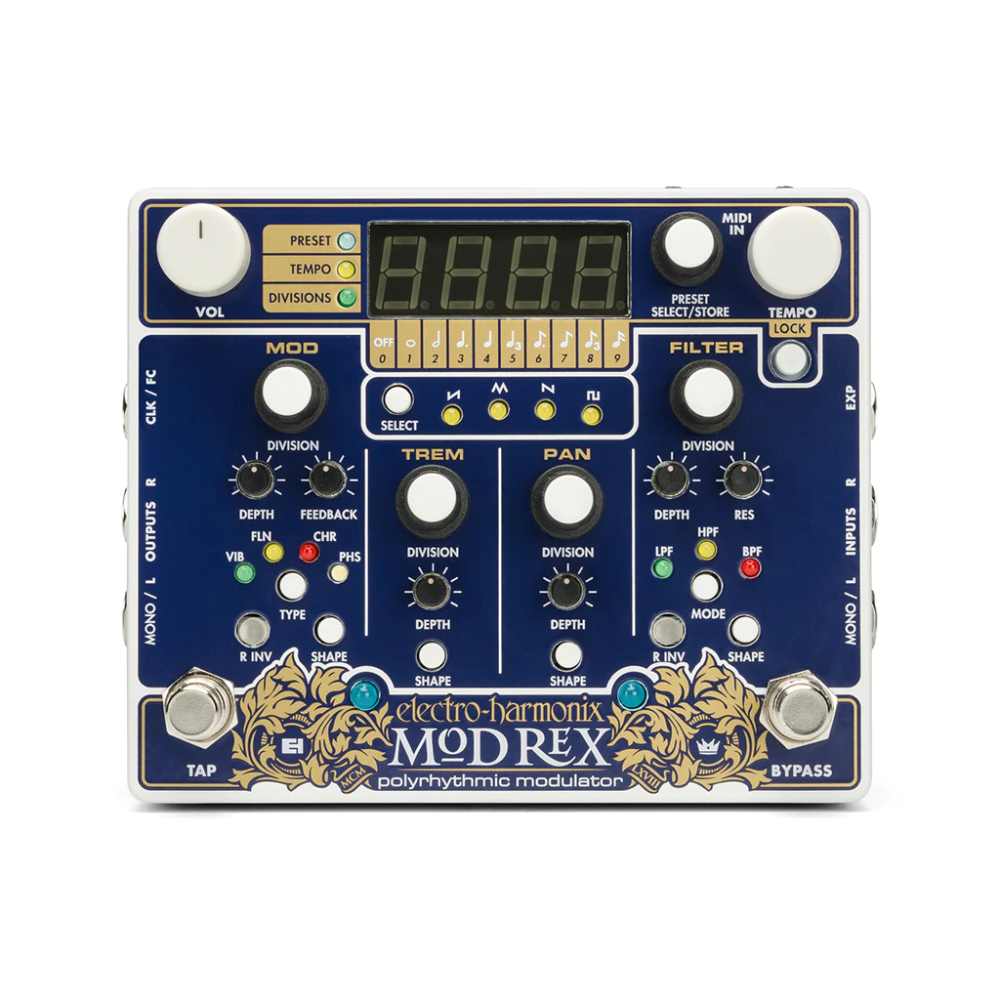 Electro-Harmonix Mod Rex Polyrhythmic Modulator Guitar Effects Pedal