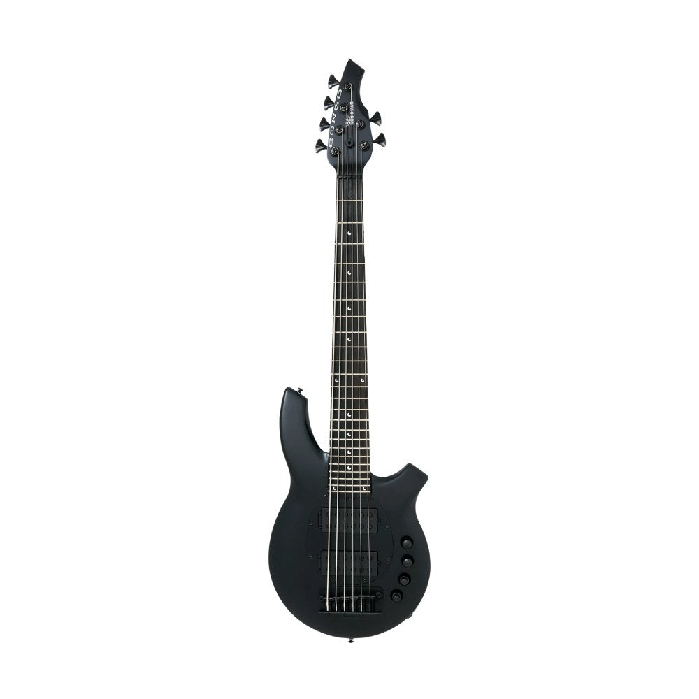 Đàn Guitar Bass Ernie Ball Music Man Bongo 6-String, Ebony FB, Stealth Black 