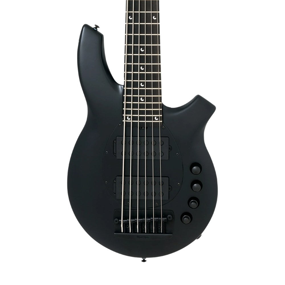 Đàn Guitar Bass Ernie Ball Music Man Bongo 6-String, Ebony FB, Stealth Black 