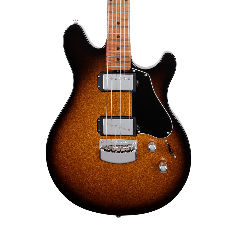 Đàn Guitar Điện Ernie Ball Music Man Valentine, Maple FB, Tobacco Sparkle