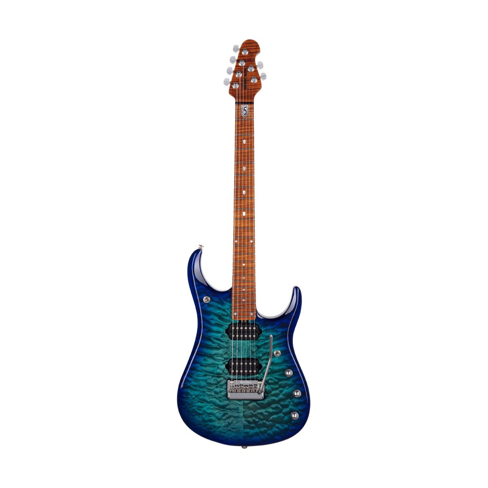 Đàn Guitar Điện Ernie Ball Music Man JP15, Maple FB, Cerulean Paradise Quilt