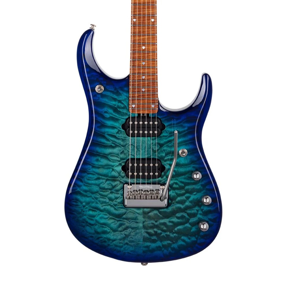 Đàn Guitar Điện Ernie Ball Music Man JP15, Maple FB, Cerulean Paradise Quilt