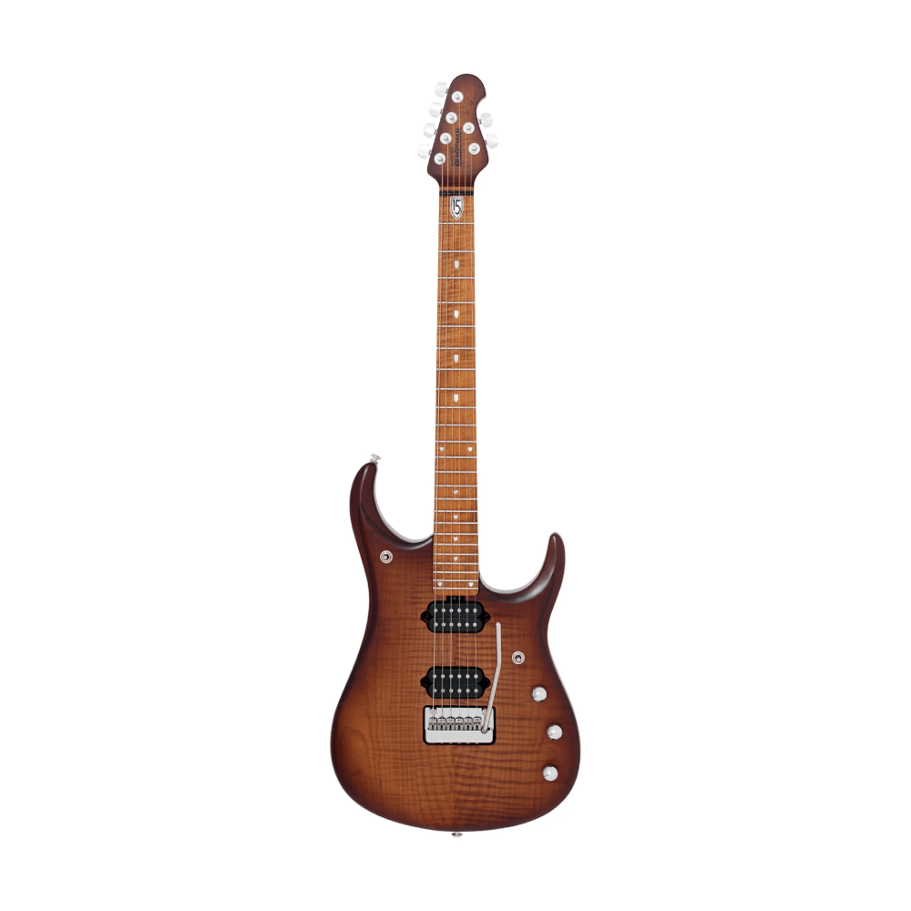 Đàn Guitar Điện Ernie Ball Music Man JP15, Maple FB, Sahara Burst Flame