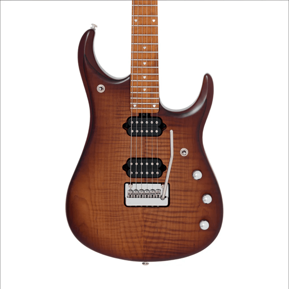 Đàn Guitar Điện Ernie Ball Music Man JP15, Maple FB, Sahara Burst Flame